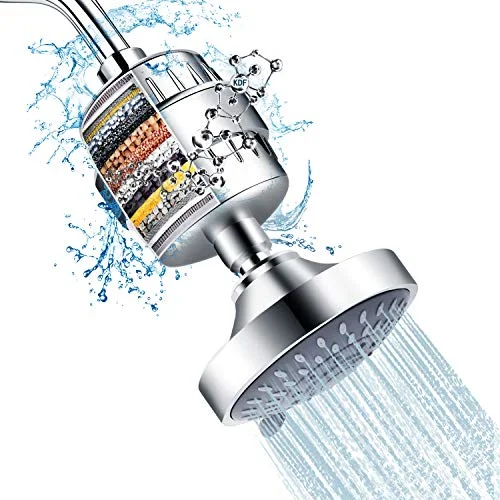 Shower Head And 15 Stage Shower Filter Combo,