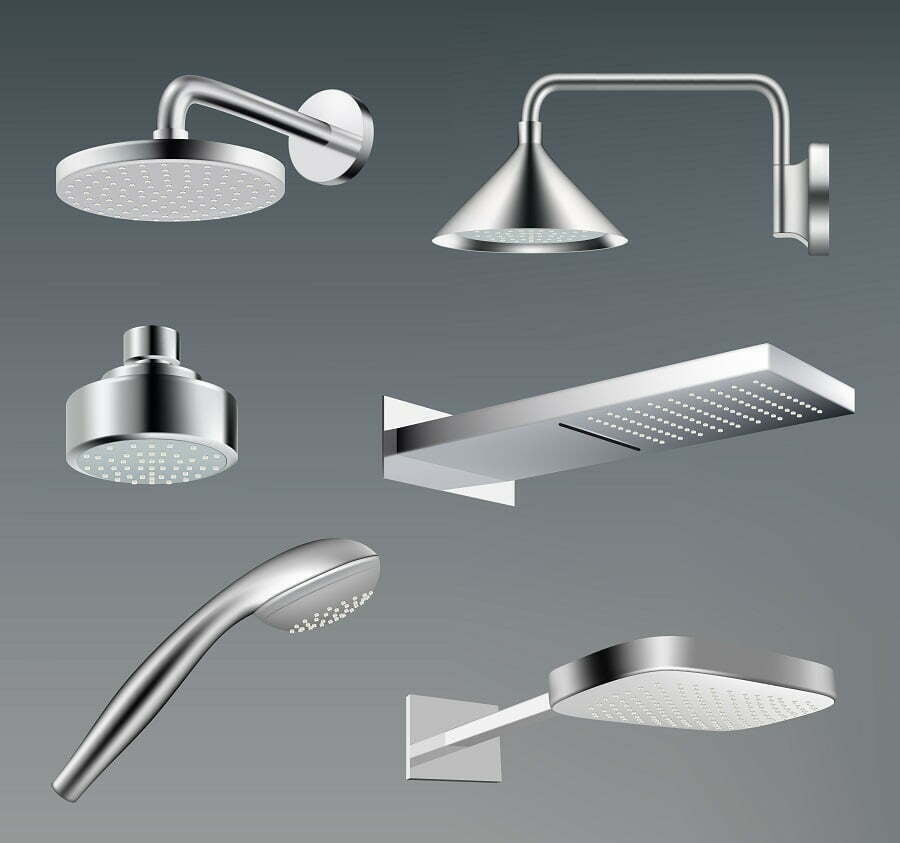 types of showerheads