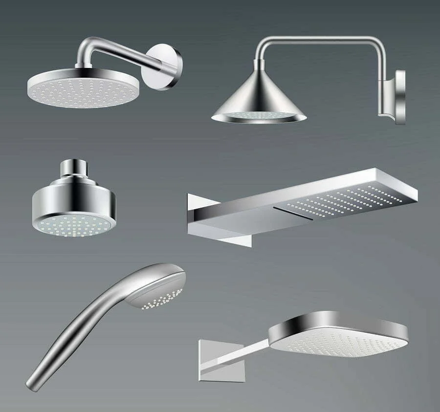 types of showerheads