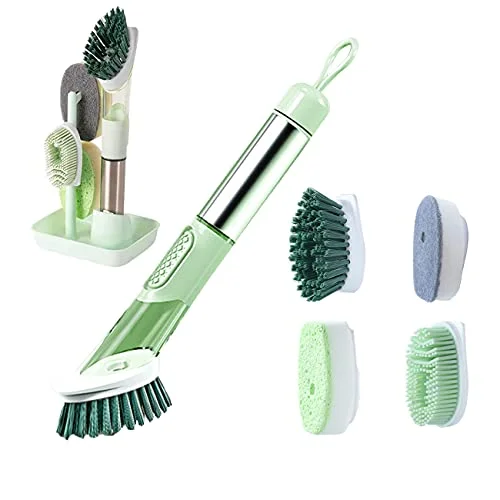 Upgrade Leakproof Hand-held Dish Scrubber With