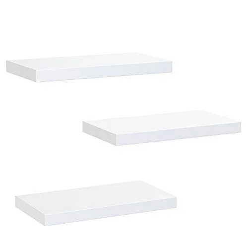 Amada Homefurnishing White Floating Shelves
