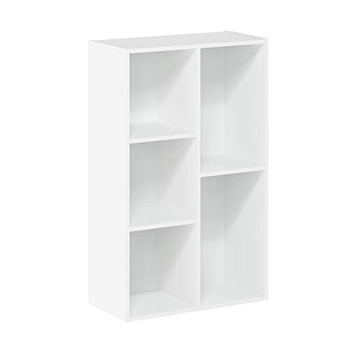Furinno 5-cube Open Shelf, White
