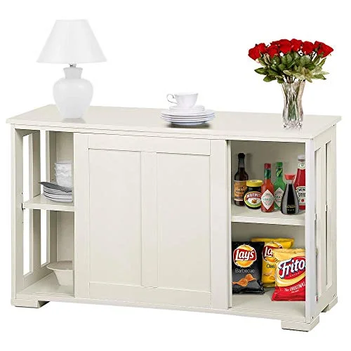 Go2buy Antique White Stackable Sideboard Buffet