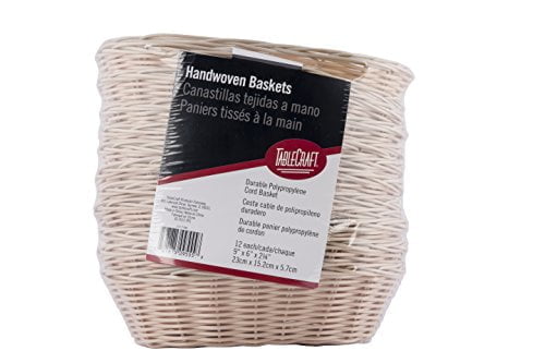 Tablecraft Products C1174w Basket, Oval, Natural,