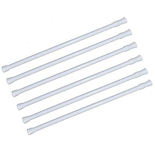 6 Pack Spring Tension Curtain Rod Adjustable