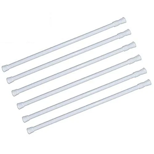 6 Pack Spring Tension Curtain Rod Adjustable