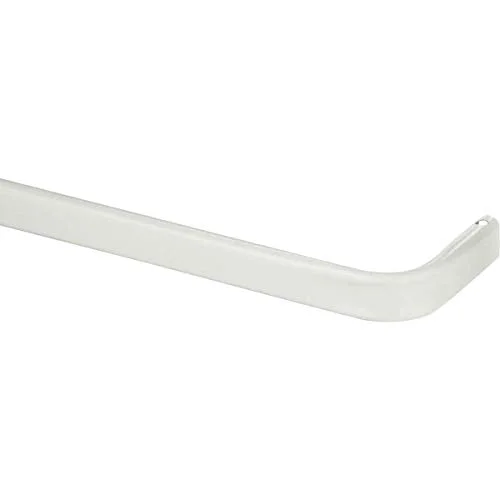 Kenney, White Kn511 Single Curtain Rod, 28"-48"