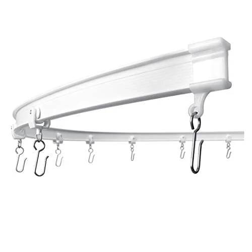 Kxlife Flexible Bendable Ceiling Curtain Track,