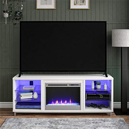 Ameriwood Home Fireplace Tv Stand For Tvs Up To
