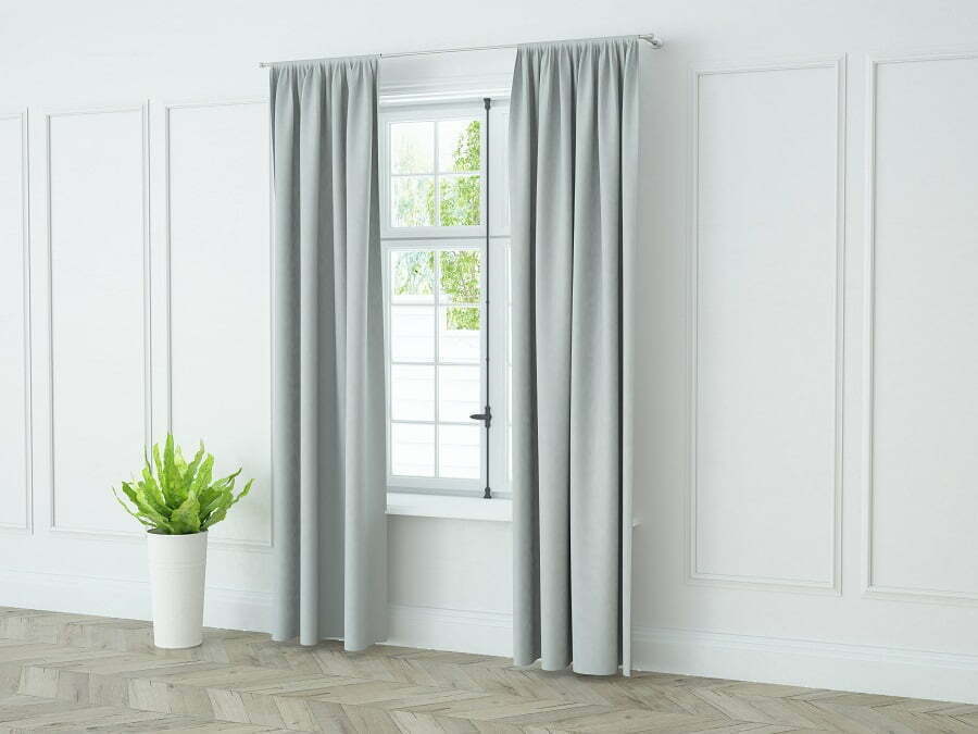 clean window treatment curtains