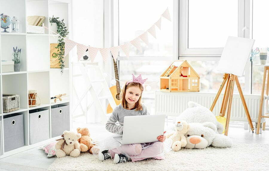 kids reading nook