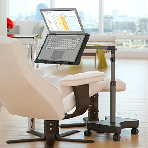 Levo G2 Rolling Laptop Workstation Stand Cart Desk