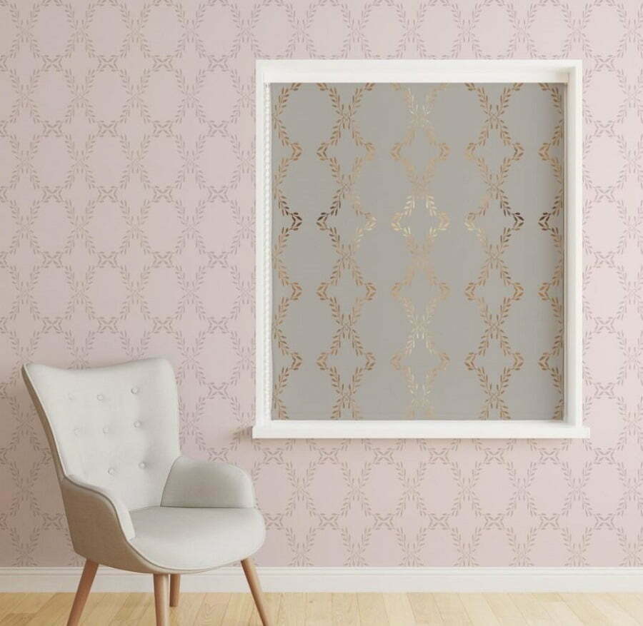 blinds match wallpaper