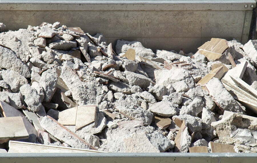 concrete debris