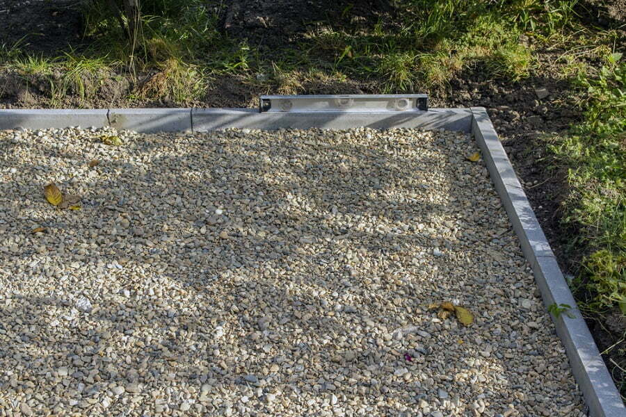 gravel foundation base
