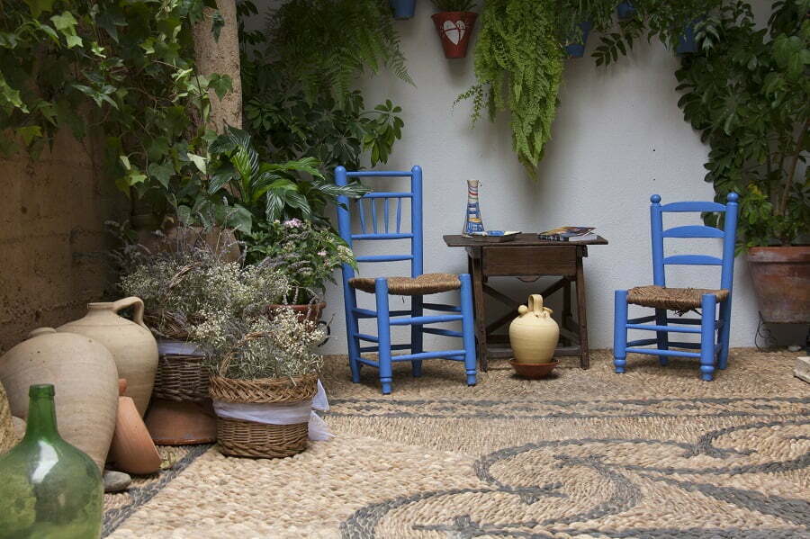 mosaic stone patio