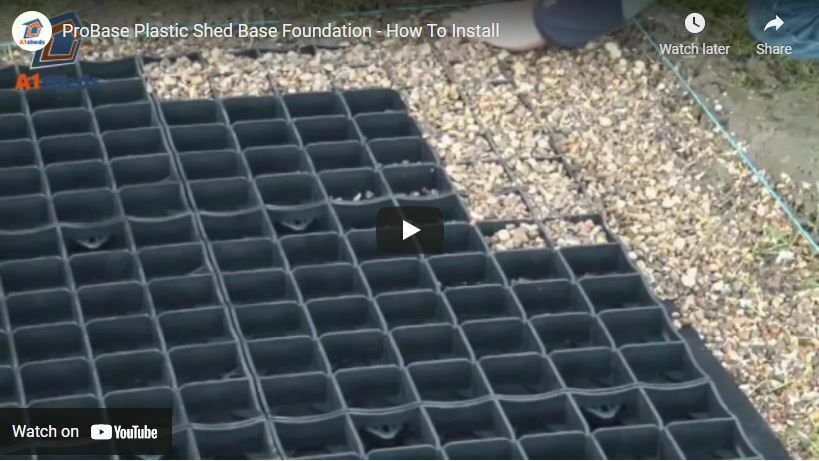 plastic shed foundation
