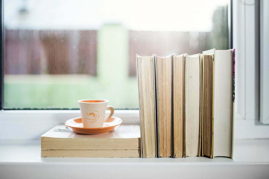 Books on or Below a Windowsill