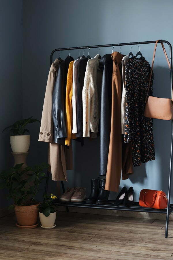 clothes and shoes rack