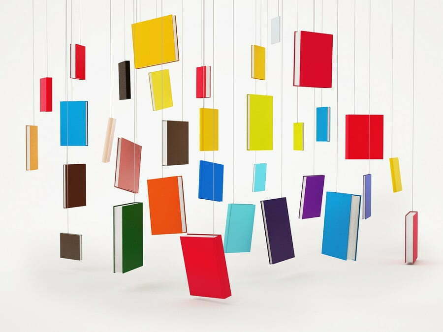 hanging books