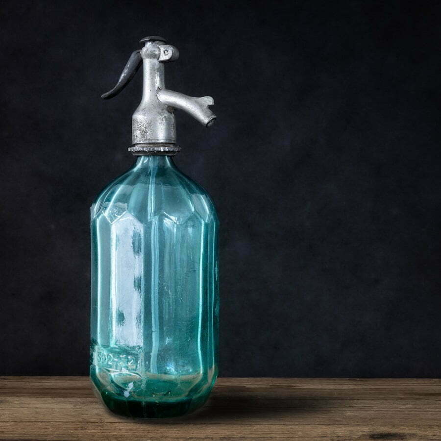 recycled glass bottle soap dispenser