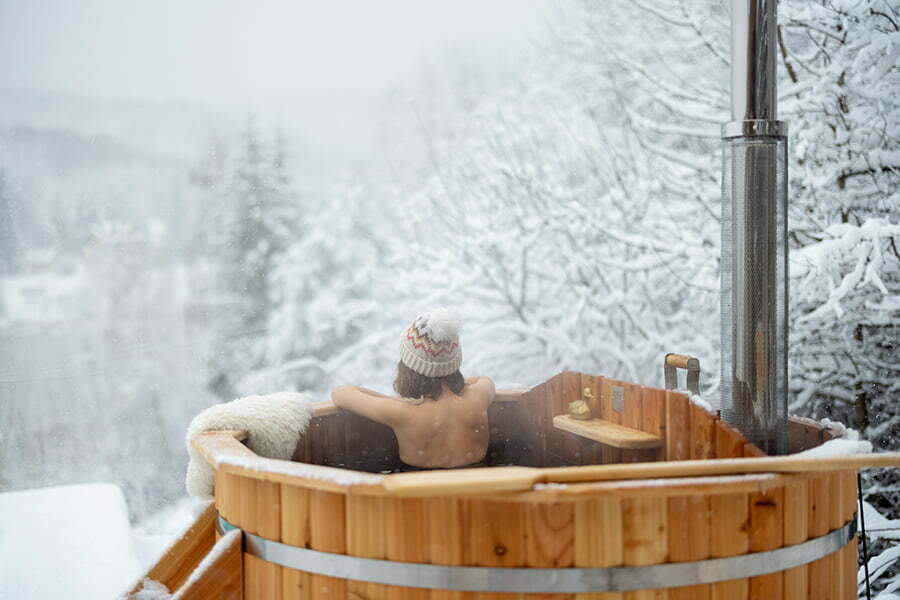 DIY Wood Fired Cedar Hot Tub