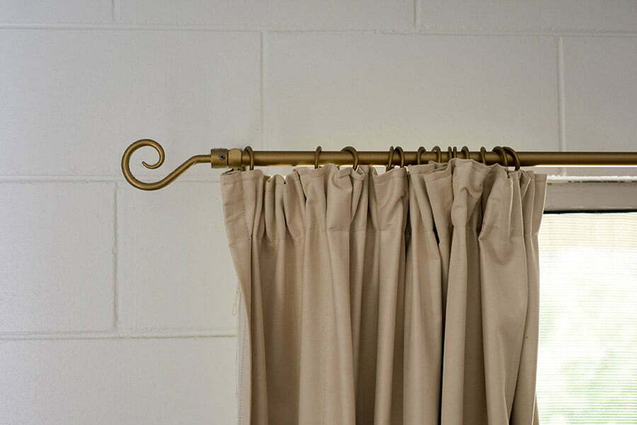 Decor Accent with a Curtain Rod