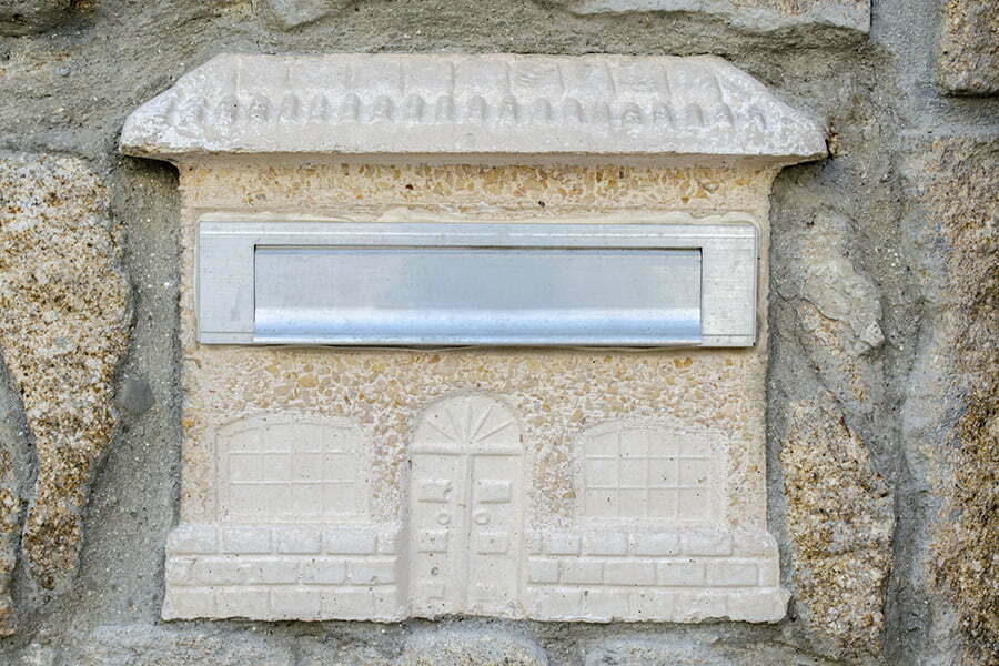 Stone Pillar Mailbox