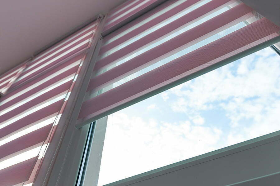Window Blinds in Pastel Colors