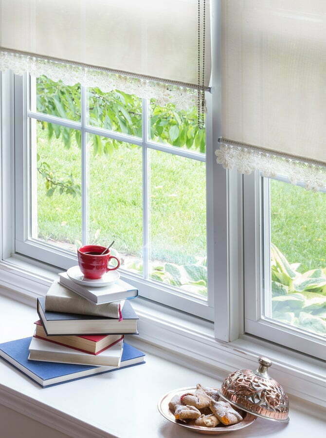 bay window shades