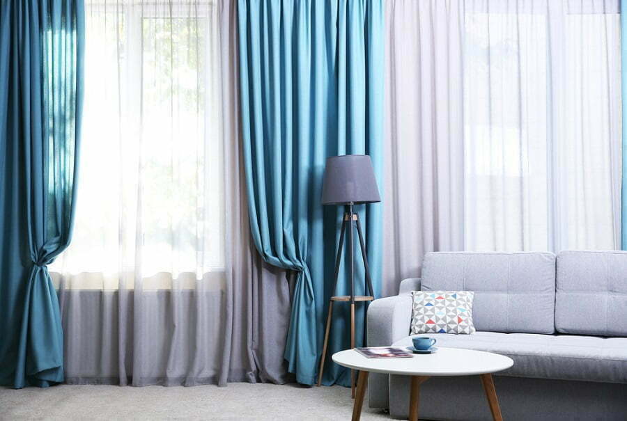 color window curtains