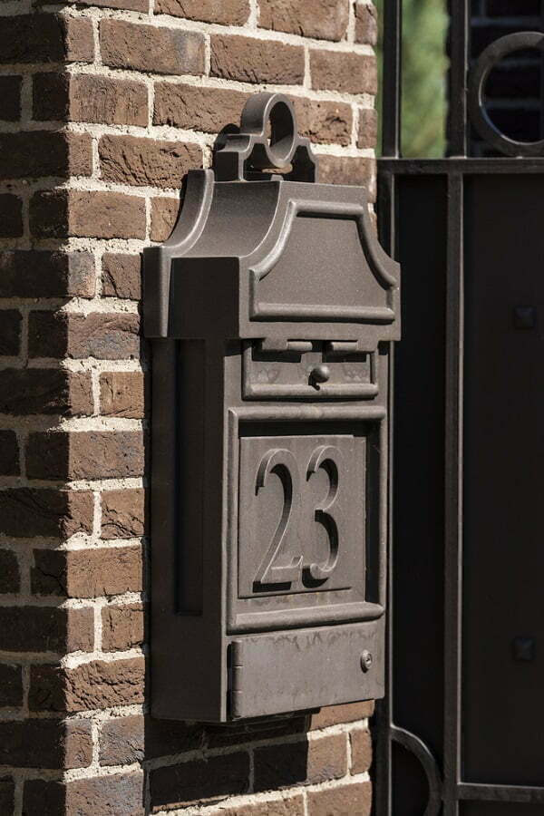 brick post mailbox