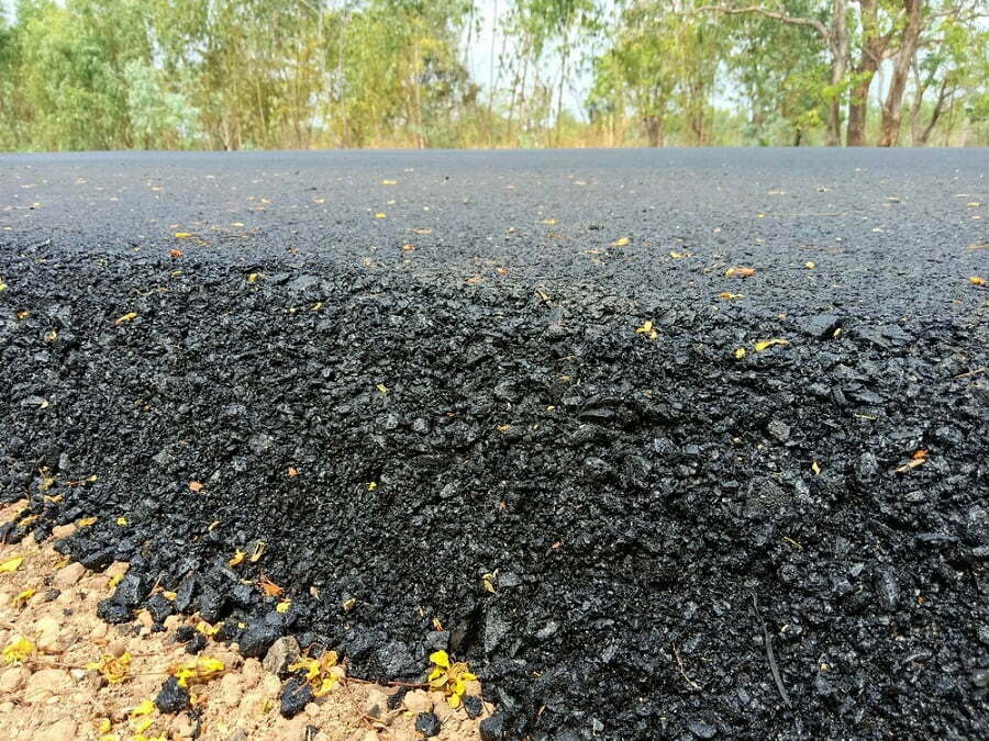 crushed asphalt driveway