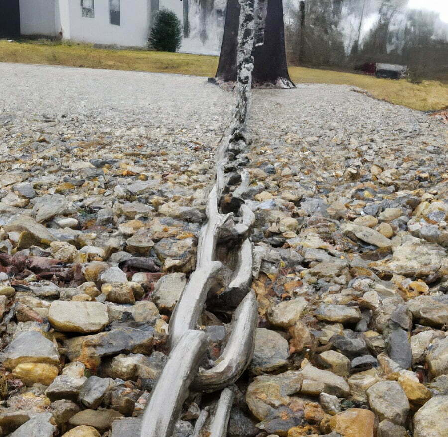 driveway gate chain