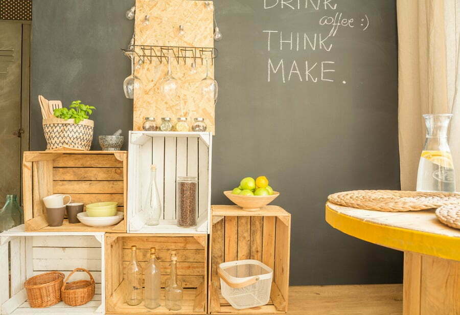 tables made of crates