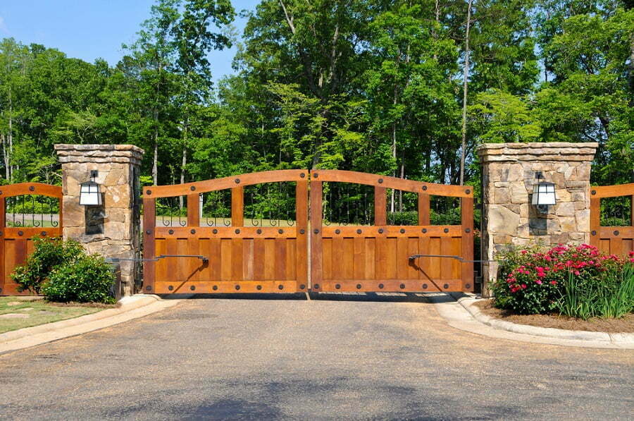 tuscan driveway gate