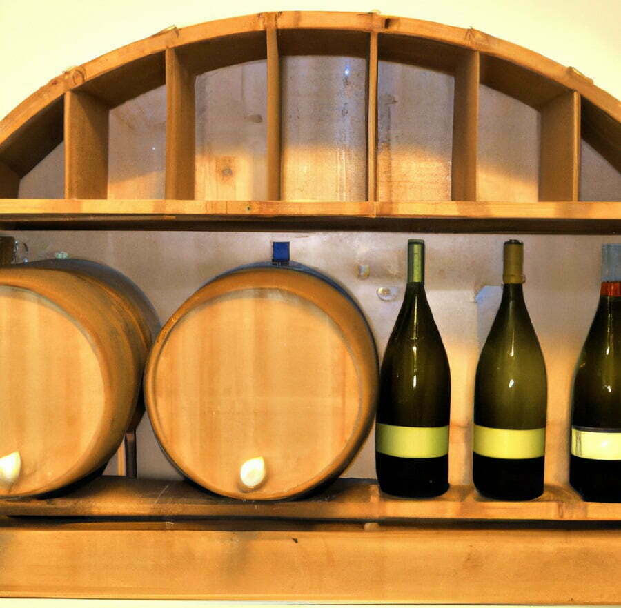 wine barrel bar