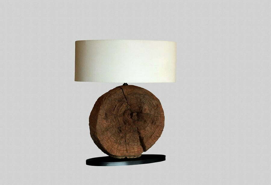 wood sculpture lamp
