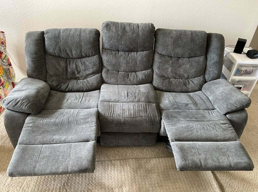 aptdeco reclining sofa