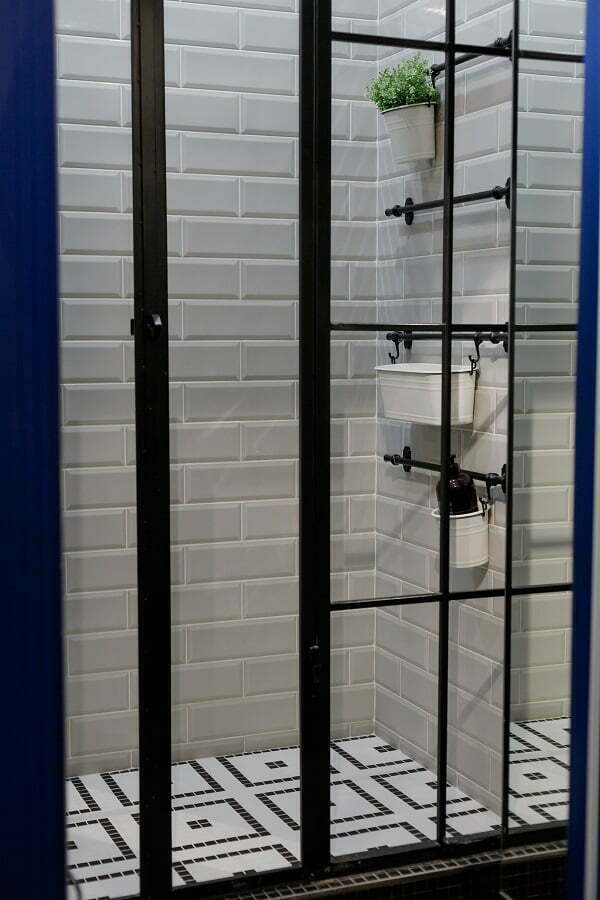 framed shower door