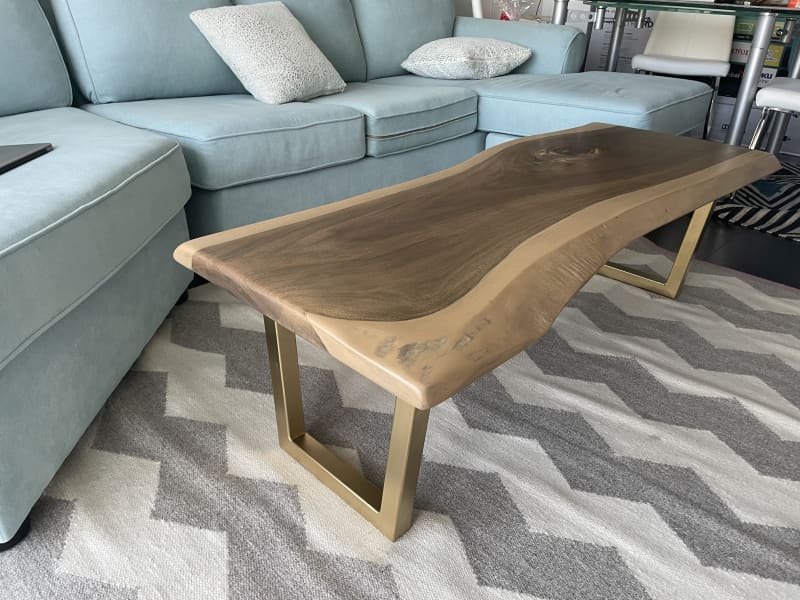 live edge coffee table on bazaar