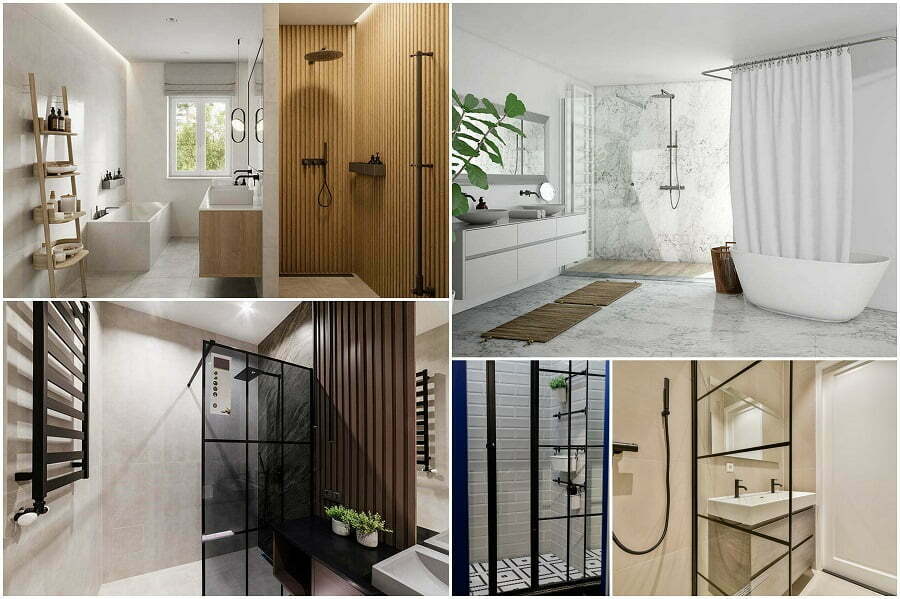 shower glass door alternatives