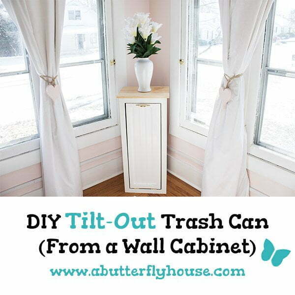 abutterflyhouse.com DIY cabinet trash can