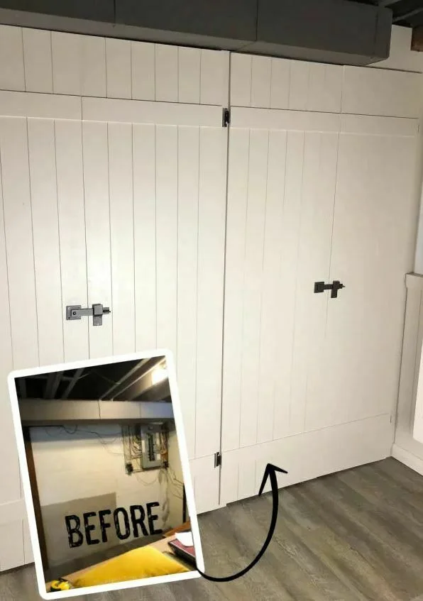 buillt-in storage cabinets