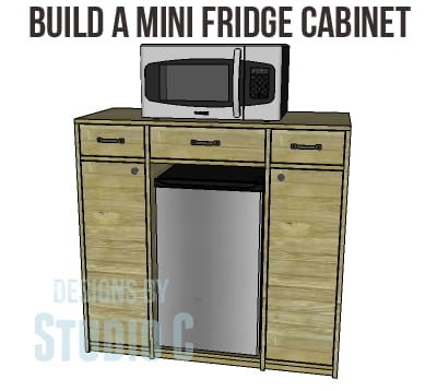 designsbystudioc.com diy mini fridge cabinet
