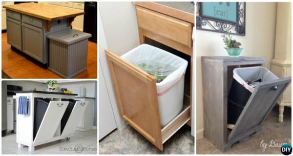 diyhowto.org DIY cabinet trash can