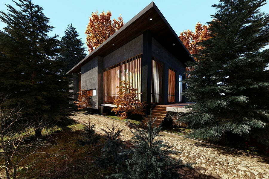 modern cabin