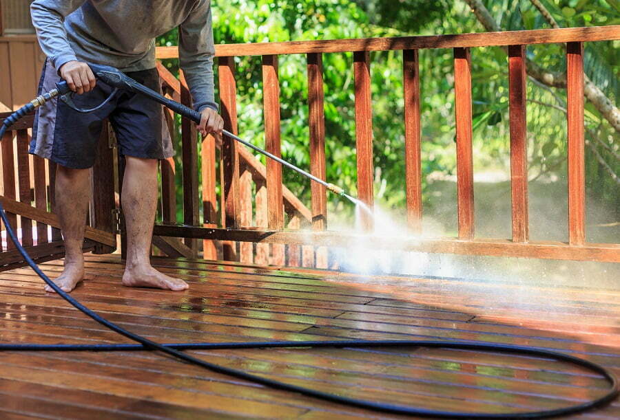 deck cleaning