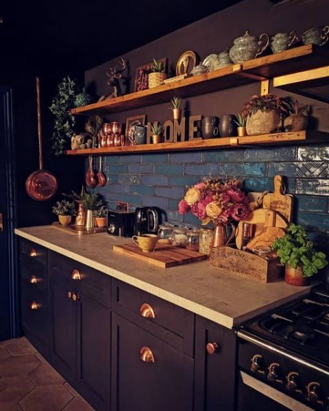 Monika Charchula's Kitchen dark kitchen cabinet ideas