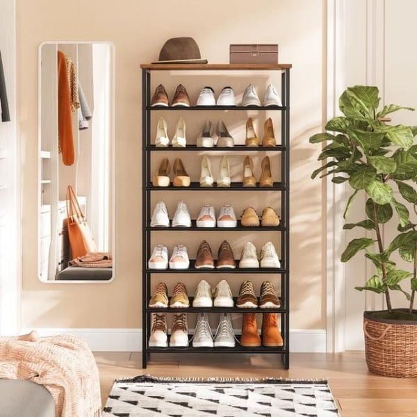 8 Tier Shoe Shelf entryway shoe storage idea